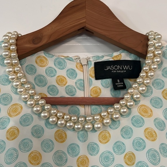 Jason Wu for Target Authentic Designer Chiffon Dress with Pearls Size 8 - Picture 4 of 8